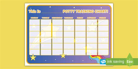 Potty Training Star Chart