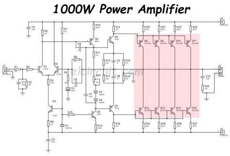 power amp circuit diagrams 