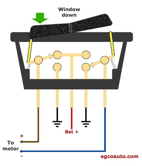 power window switch wiring 