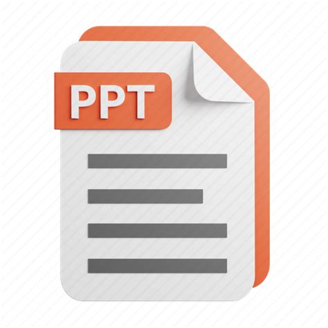 ppt file extension icon, File extension ppt