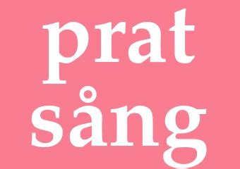 pratsång