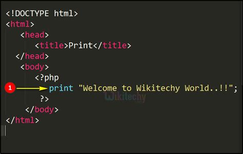 print html in php, Php tutorial php print php programming learn php php code