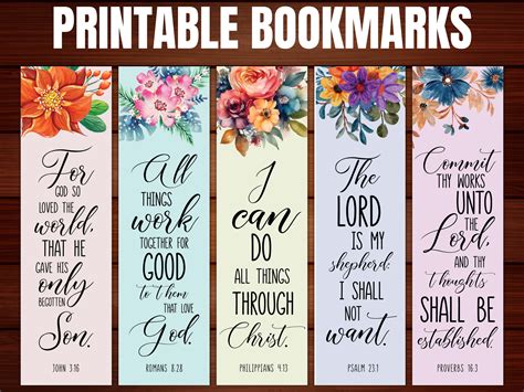 Printable Bible Bookmark