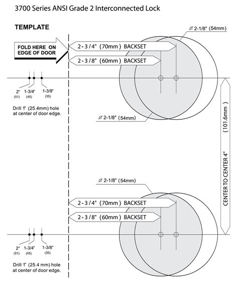 Printable Door Knob Installation Template