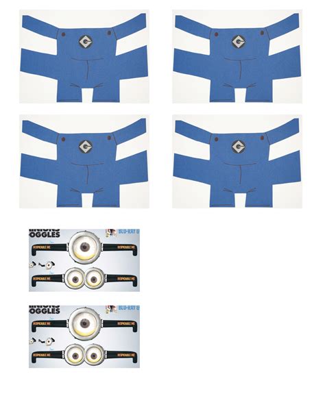 Printable Minion Overalls