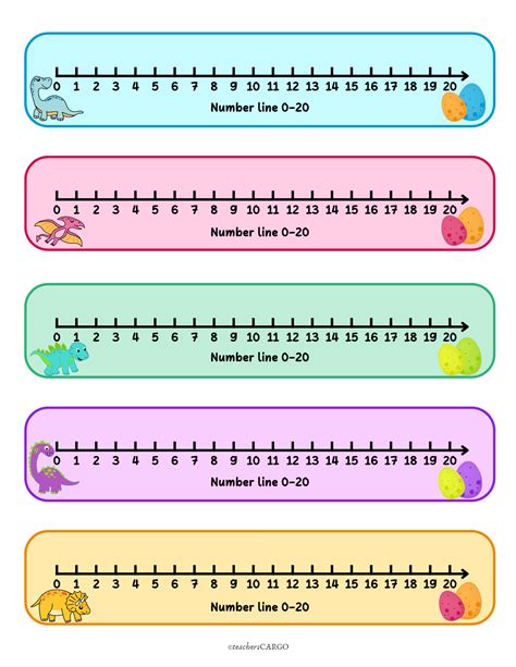 Printable Number Lines To 20