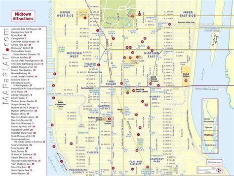 Printable Nyc Tourist Map