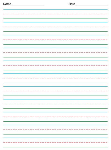 Printable Practice Writing Paper