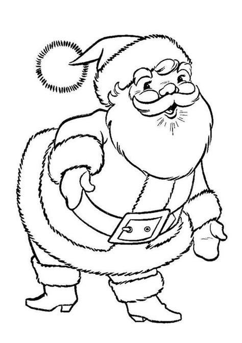 Printable Santa Colouring Pages