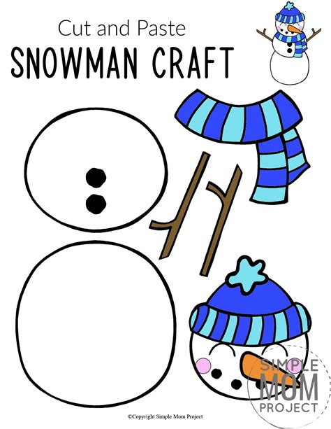 Printable Snowman Cut Out