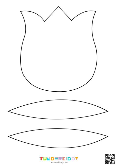 Printable Tulip Flower Template