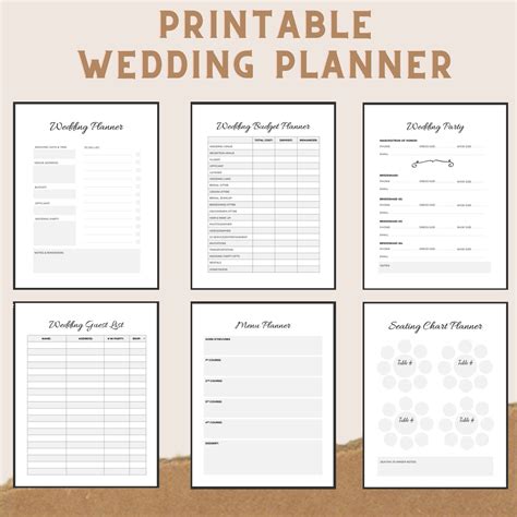 Printable Wedding Organizer