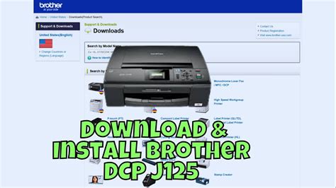 printer brother dcp j125 driver installer, Brother printer samsung driver printers dcp ml 1740 find inkjet