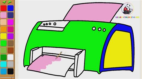 printer drawing for kids, How to draw a printer and a laptop easy for kids, begginners