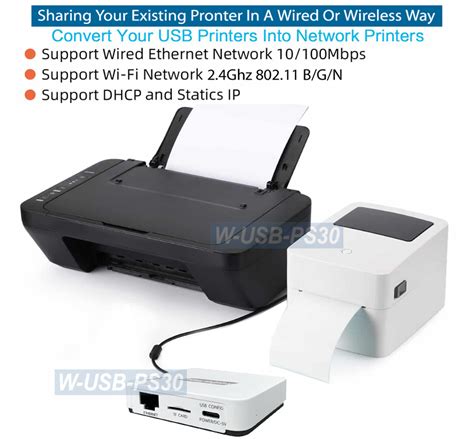 printer usb port to wi-fi adapter, Wireless networking