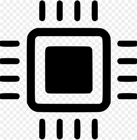 processor icon transparent background, Download processor