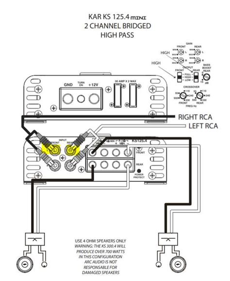 profile 2 channel amp wiring 