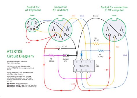 ps2 6 pin connector wiring diagram 