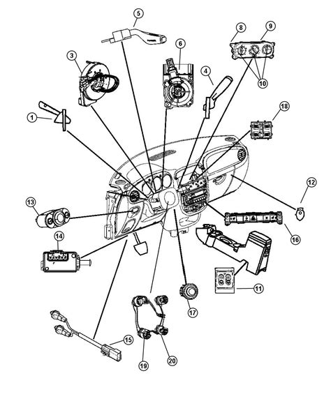 pt cruiser power window switch diagram 