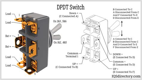 push button dpdt switch diagram 