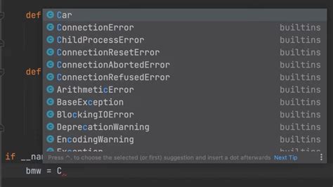 pycharm code completion c++, Code completion