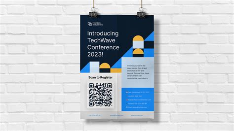 qr code academic poster, Qr code poster designs, themes, templates and downloadable graphic