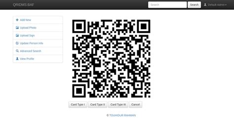 qr code id system, Qr code card identity using authentication system. Identity card creation and authentication system using qr code and