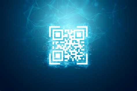 qr code in white with blue background, Qr code with blue background