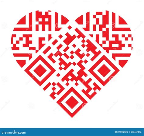 qr code love heart, 