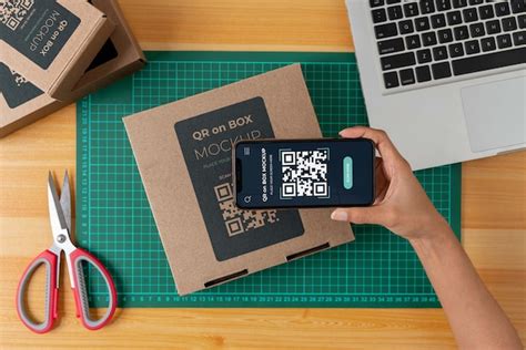 qr code with box around it, Qr code over box vector design 4832687 vector art at vecteezy