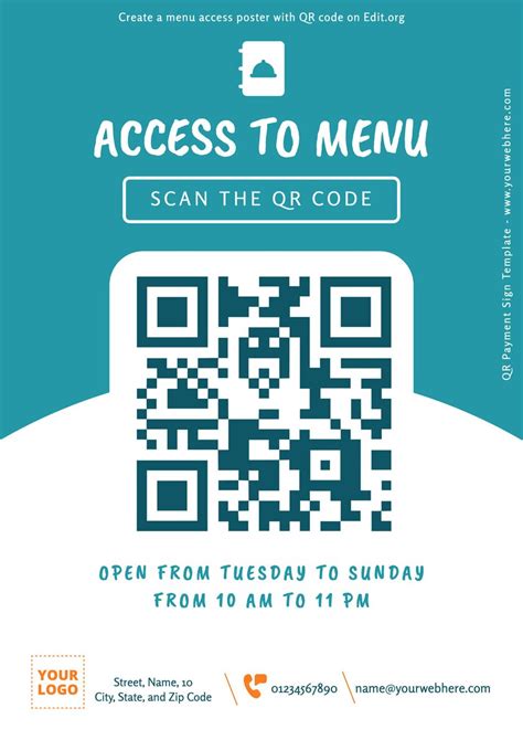 qr pay code poster, Qr poster