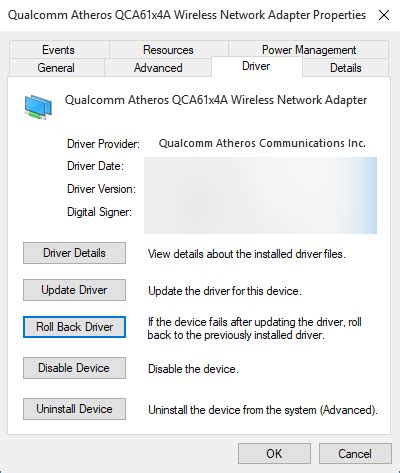 qualcomm qca61x4a driver update, (dell) qualcomm qca61x4a qca9377 wifi bluetooth driver