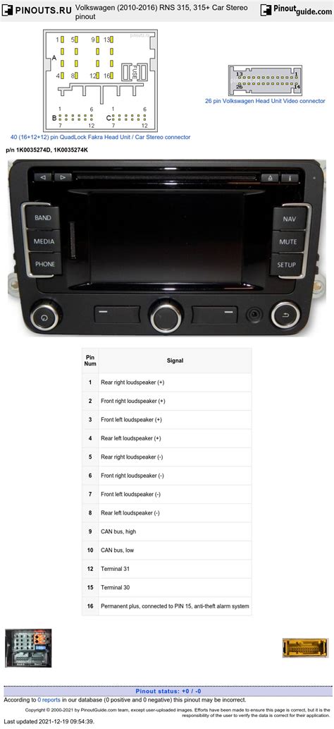 radio wiring diagram vw golf 