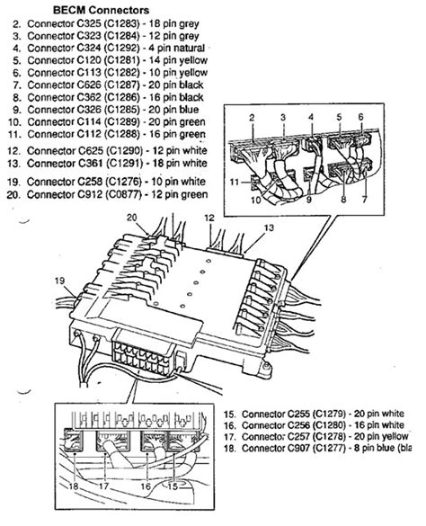 range rover becm wiring diagram 