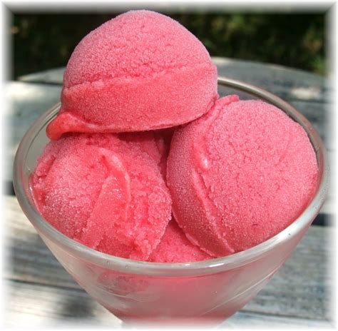 raspberry sorbet recipe ice cream maker