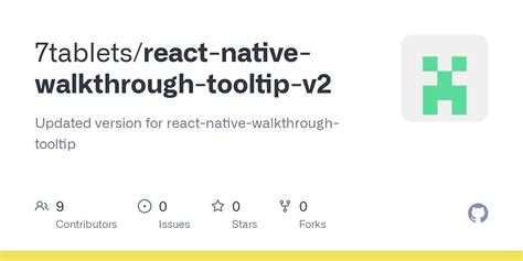 React Native Tooltip Walkthrough