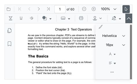 react pdf viewer toolbar, Pdfviewer of react-pdf/renderer does not use height attribute
