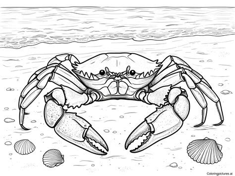 realistic crab coloring page, Crab coloring pages lineart. Crab coloring pages printable lineart kids adults