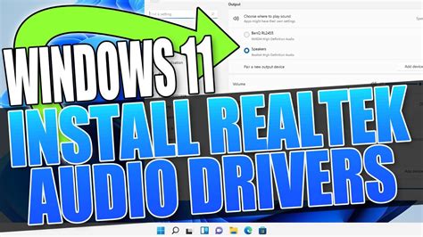 realtek hd audio codec driver for windows 11, Realtek hd audio no rear sound
