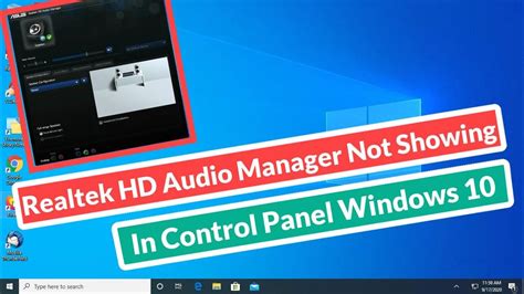 realtek hd audio manager not showing, Realtek fix realtek hd audio manager missing from windows 10 simple