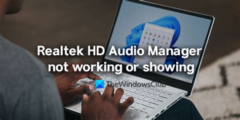 realtek hd audio manager not working, Realtek fix realtek hd audio manager missing from windows 10 simple