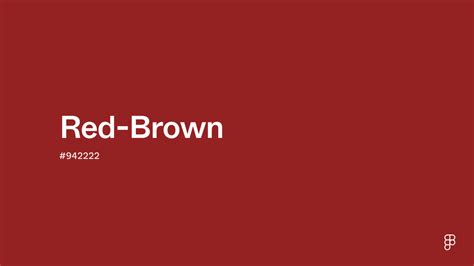 red brown color code, Red brown (brown