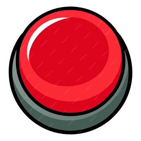 red button clip art, Red button clip art