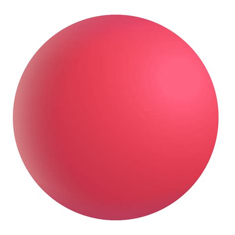 red circle 3d symbol, Red circle 3d icon