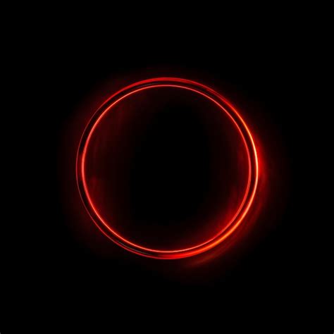 red circle on black background, Premium ai image