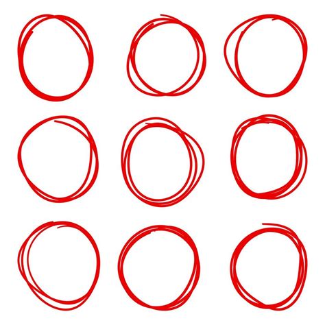 red circle with line vector, Premium vector
