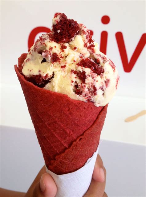 red cone ice cream