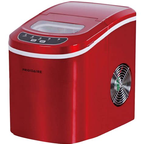 red countertop ice maker