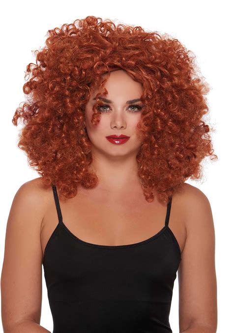 red hair curly wig