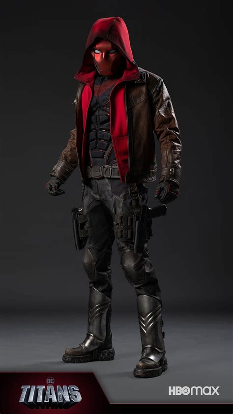 red hood suit up